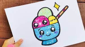 Melukis muka kartun atau wajah orang sebenarnya bukanlah perkara yang mudah. Cute Ice Cream Drawing Tutoriaal For Kids Toddlers Youtube
