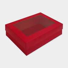 Uses of custom window packaging boxes. Window A4 Tall Red Premier Gift Box Pack Of 10 Boxes Premier Gift
