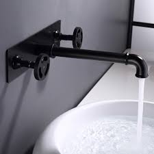ruth industrial pipe matte black wall