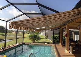 Hurricane Screens And Shutters Retractable Awnings Motorized Screens Shade And Shield Retractable Awning Patio Awning