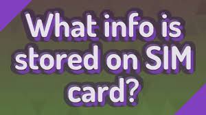 Check spelling or type a new query. What Info Is Stored On Sim Card Youtube
