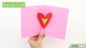 Diy 3d kirigami card making ideas : 4 Ways To Make Cards For Valentine S Day Wikihow