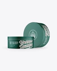Glossy Round Paper Boxes Mockup In Box Mockups On Yellow Images Object Mockups Box Mockup Mockup Free Download Mockup Free Psd