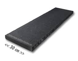 Mauerabdeckplatte Basalt Schwarz 100x30x4cm Mauer Abdecken Mauerabdeckung