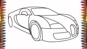 Car drawing tutorial for kids sports car front view. Step By Step Easy Draw Car Novocom Top