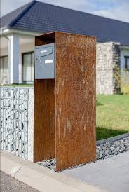 Nouveau Support En Acier Pour La Boite A Lettre Boite Aux Lettres Design Boite A Lettre Numero Maison
