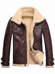 Ericdress Faux Shearling Thicken Warm Small Size Men S Pu Coat Mens Winter Fashion Leather Jacket Men Vintage Leather Jacket