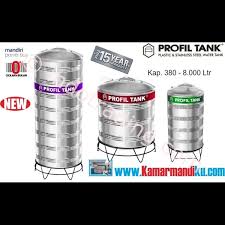 Posted on juni 30, 2016 april 13, 2018 by marketing — leave a comment tandon air. Jual Tangki Air Stainless Steel Ps6000 Kap 6000liter Merk Profil Kamar Mandiku Com