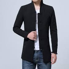 Appealing Frog Button Open Neck Chinese Jacket Black Chinese Jackets Coats Men Jackets Men Fashion Chinese Clothing For Men Mens Jackets