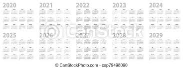 We did not find results for: Calendar Set In Basic Design For 2020 2021 2022 2023 2024 2025 2026 2027 2028 2029 Years Week Starts On Sunday Canstock
