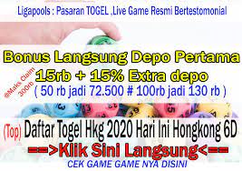 Daftar Togel Hkg 2020 Hari Ini Hongkong 6d Bonus 15rb 15 Member Baru Kamboja Taiwan Barcelona