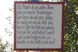 Die paten schenken dem kind einen baum, wir suchen nach einem passenden text dazu. Vilstal