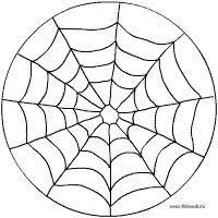 Spinnennetz Mandala Spinnennetz Spinne Ausmalen