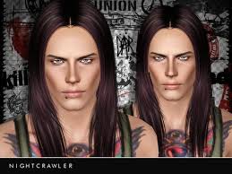 Long Hair 02 For Males By Nightcrawler Sims 3 Downloads Cc Caboodle Sims 4 Hair Male Long Hair Styles Long Hair Styles Men