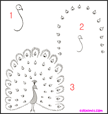 Pin By Sandee Dusbiber On Peacocks Easy Drawings Animal Drawings Easy Drawing Steps