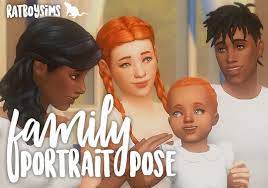 Family Portrait Poseby Ratboysims This Is Technically A Small Part Two Of This Poly Pose Pack But It S Vaguely Poly So I Poses Sims 4 Sims Poses Sims 4 Pose