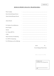 Fill out the blank fields; Http Bappeda Jambikota Go Id Index Php Layanan Download 99 Formulir Biodata Peserta Magang Praktek Kerja