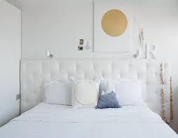 gecapitonneerd hoofdeinde vtwonen slaapkamerideeen hoofdbord bed bed zelf maken