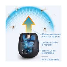 Bouclier anti-moustiques rechargeable