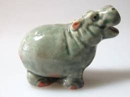 Miniature Craft Collectible Ceramic Porcelain Hippo Figurine Animal Ebay Porcelain Animal Porcelain Dolls For Sale Miniature Crafts