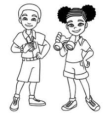 Find images of kids drawing. African American Kids Clip Art Vector Images Over 140