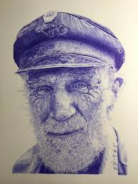 The importance of the hair direction. Ballpoint Pen Of An Older Gent Me Ballpoint Pen 2019 Art Ballpoint Pen Ballpoint Pen Art Ballpoint Pen Drawing