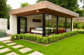 Modern Landscape Ideas Contemporary Garden Rooms Design Glass Walls Contemporary Garden Rooms Modern Landscaping Modern Landscape Design