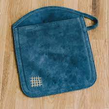 Shop suede pot holder and see our wide selection of cooking + tabletop accessories at design within reach. I Finally Found The Perfect Potholder And It S Blue Suede Of All Things Kitchn
