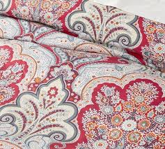 Check spelling or type a new query. Jordana Paisley Percale Patterned Duvet Cover Red Multi Pottery Barn Red Duvet Cover Paisley Duvet Duvet Cover Pattern