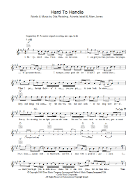 The lp, traveling wilburys vol. Hard To Handle Sheet Music Otis Redding Lead Sheet Fake Book