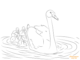 Download this adorable dog printable to delight your child. Swan And Babies Coloring Pages Birds Coloring Pages Coloring Pages For Kids And Adults