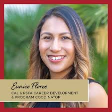 Eunice Flores is the Career Development & Program Coordinator for CAL and  PSFA. She works closely with CAL and PSFA students, staff, and faculty to  create programming essential for student career development. ⁣ ⁣ "