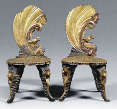 Pair Venetian Grotto Side Chairs Side Chairs Chair Fantasy Furniture