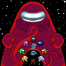 Among Us Pixel Art I Made Hope You Like It Amongus In 2020 Pixel Art Horror Game Fandom Memes
