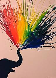 32 Ideas Diy Room Painting Ideas Thoughts In 2020 Geschmolzene Wachsmalkreide Wachsmalkunst Leinwandkunst