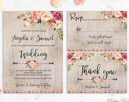 Rustic Wedding Invitation Printable Wedding Invitations Floral Suite Floral Wedding Invitations Summer Wedding Invitations Floral Wedding Invitations Printable