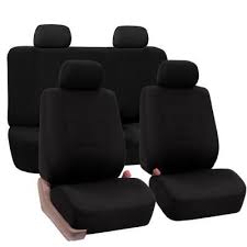 Fh Group Deluxe Leatherette 47 In X 23 In X 1 In Full Set Seat Covers Pu007black115 The Home Depot Car Seat Cover Sets Seat Covers Leather Seat Covers