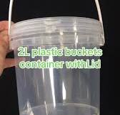 2L Plastic Buckets for Food Storage Solutions