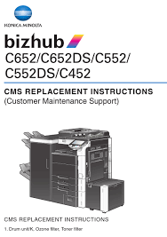 Enter bizhub c452 into the search box above and then submit. Konica Minolta Bizhub C452 Replacement Instructions Manual Pdf Download Manualslib