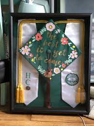 College Graduation Gown And Hat Shadow Box Shadow Box Graduation Graduation Cap Designs Interior Design Living Room