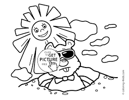 Groundhogs are also known as woodchucks. Free Printable Groundhog Day Coloring Sheets Novocom Top