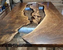 Epoxy Dining Room Tables Etsy Goruntuler Ile Ev Dekoru Epoksi Evler