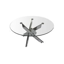 For a modern glam appeal, the. Best Master Fairbanks Round Clear Glass Top Coffee Table With Silver Legs Buy Online In Angola At Angola Desertcart Com Productid 212375795
