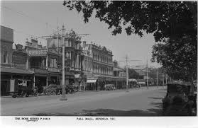 1920 1954 A View Of Pall Mall Bendigo Teapot Cash Store J H Abbott Boots Shoes Favalaros Bendigo Victoria Australia Pall Mall