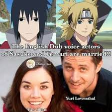 The Voice Actors Of Sasuke And Temari Are Actualpy Married Haha Never Thought Of Such A Couple Voice Actor Actors Fun Facts