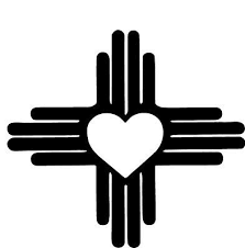 New Mexico Heart Vinyl Decal Zia Sun Symbol State Flag Love Nm Sticker Emblem Vinyl Decals New Mexico Tattoo Sticker Bomb