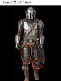 Disney+ has confirmed it publicly: Mandalorian Season 2 Armour Leak The Differences Foundre The Tight Thigh Armour Is Different And He Has Put The Left Knee Pad From His Original Armour Back On I Also Noticed That Hes