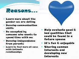 The first stage of a relationship or courtship when people start dating is definitely the most important time of the relationship or courtship. Start Of Class Answer These Questions With Your Desk Partner Technical 1 What Is The Purpose Of Dating 2 What Are The Dating Standards In Your Family Ppt Download