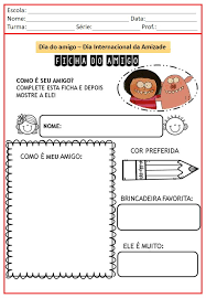 Esse encontro na casa dos pais de vangelis foi fundamental. Atividades Para O Dia Do Amigo E Da Amizade Atividades Para A Educacao Infantil Cantinho Do Saber