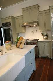 Gray Green Cabinets Cottage Kitchen Urban Grace Interiors Green Kitchen Cabinets Green Cabinets Green Kitchen
